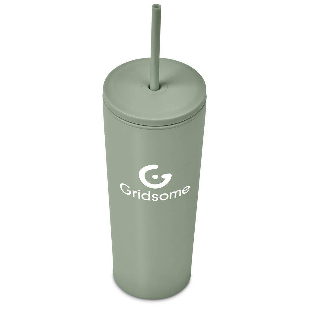 Kooshty Concorde Stainless Steel & Plastic Double-Wall Tumbler & Straw - 720ml Mirelle Leather and Lifestyle