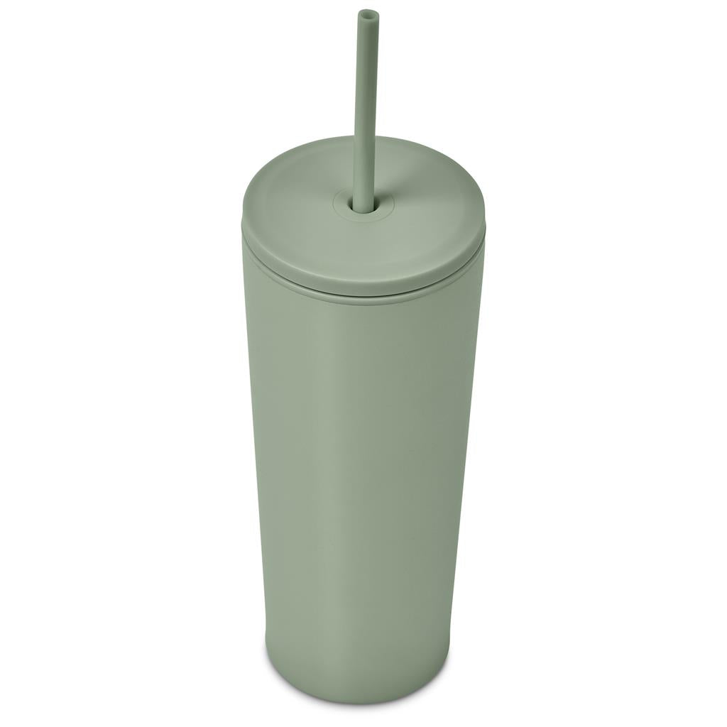 Kooshty Concorde Stainless Steel & Plastic Double-Wall Tumbler & Straw - 720ml Mirelle Leather and Lifestyle