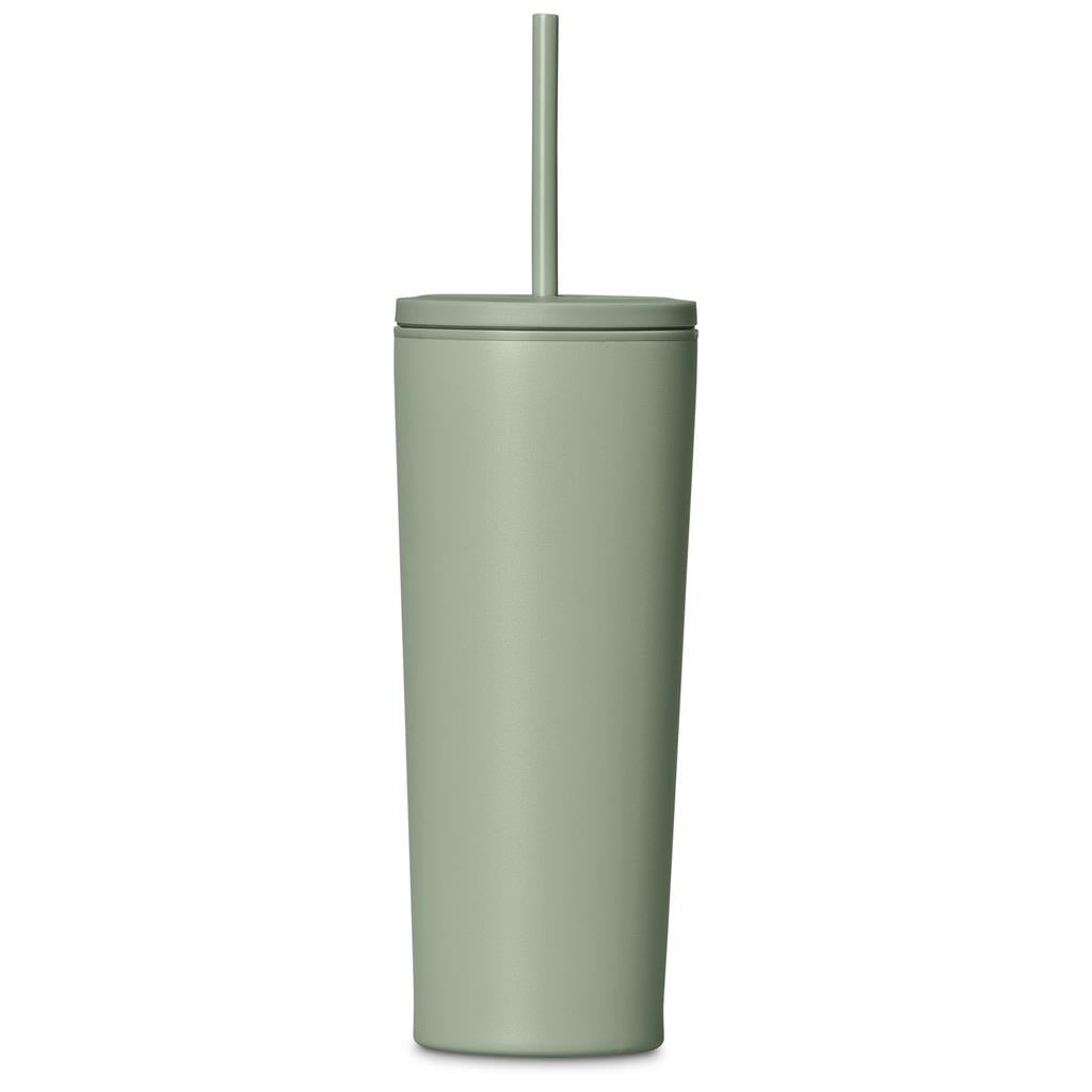 Kooshty Concorde Stainless Steel & Plastic Double-Wall Tumbler & Straw - 720ml Mirelle Leather and Lifestyle