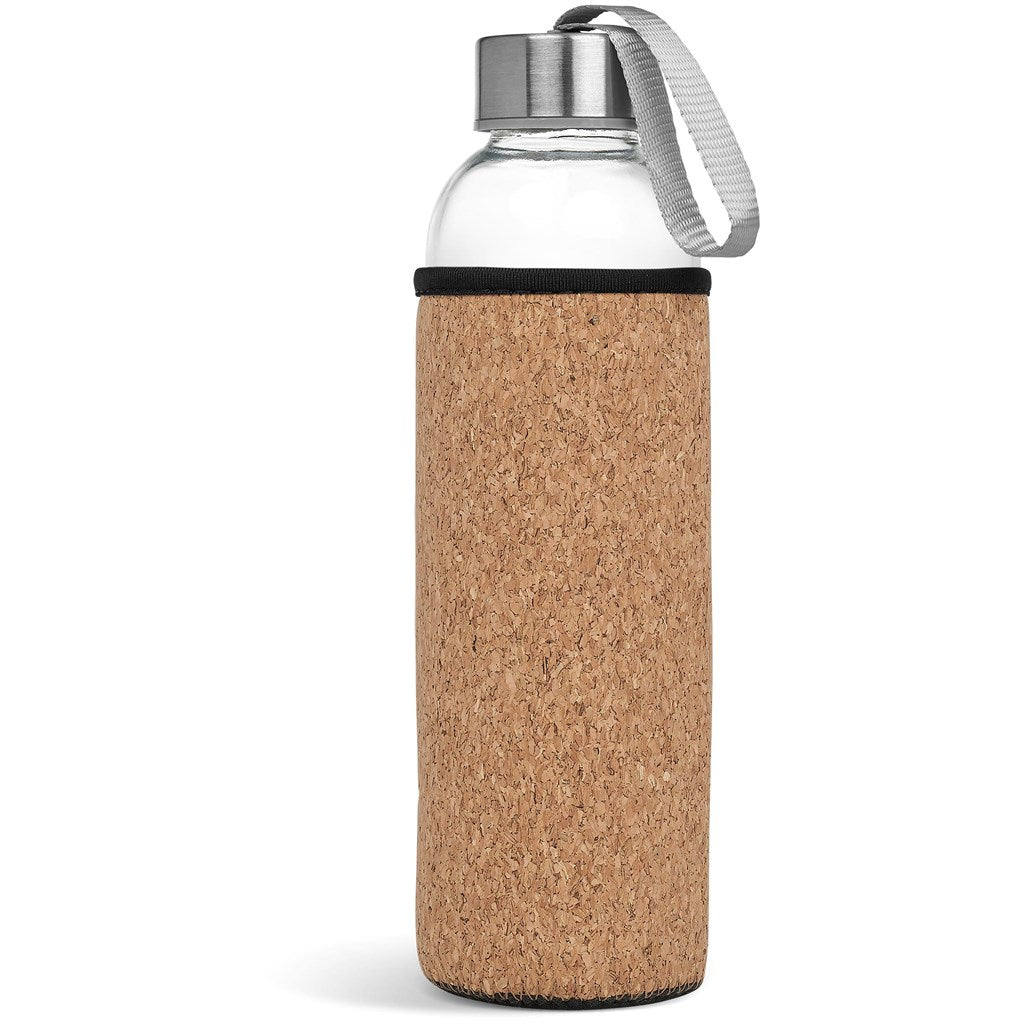 Kooshty Kork Glass Water Bottle - 500ml ZA Bottles,Drinkware Ideas Mirelle Leather and Lifestyle