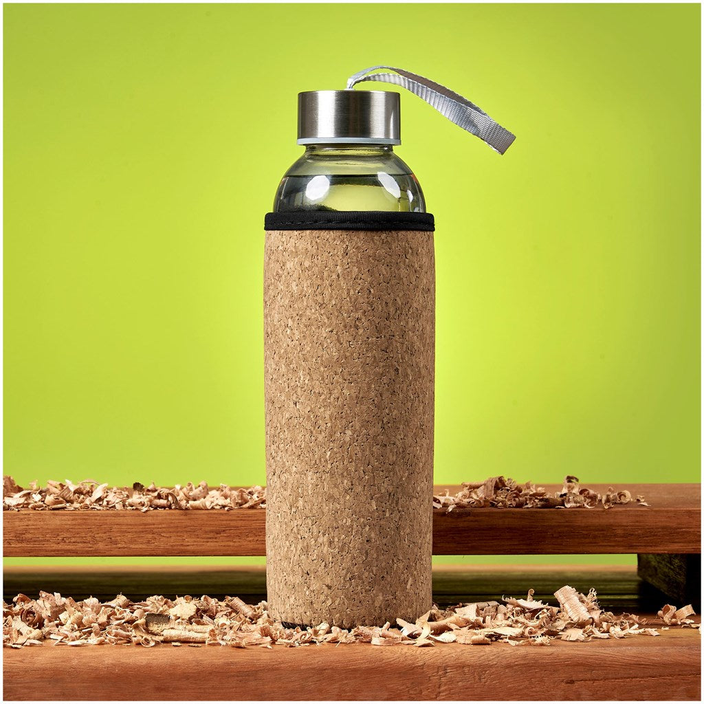 Kooshty Kork Glass Water Bottle - 500ml ZA Bottles,Drinkware Ideas Mirelle Leather and Lifestyle