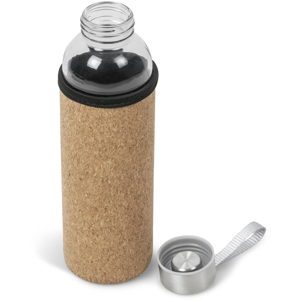 Kooshty Kork Glass Water Bottle - 500ml ZA Bottles,Drinkware Ideas Mirelle Leather and Lifestyle
