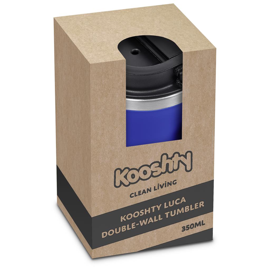 Kooshty Luca Stainless Steel & Plastic Double-Wall Tumbler – 350ml ZA Travel Mugs and Tumblers,Drinkware Mirelle Leather and Lifestyle