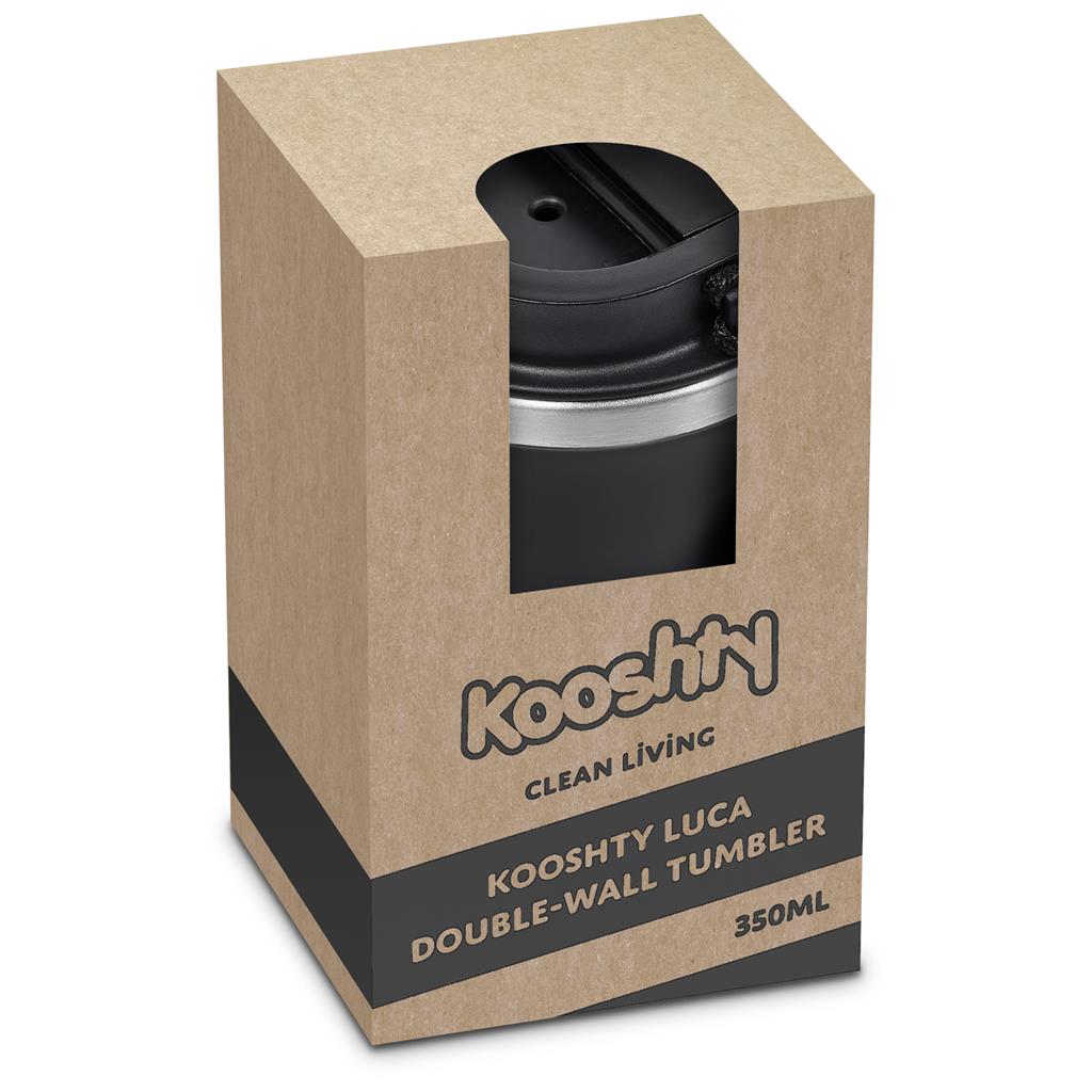 Kooshty Luca Stainless Steel & Plastic Double-Wall Tumbler – 350ml ZA Travel Mugs and Tumblers,Drinkware Mirelle Leather and Lifestyle