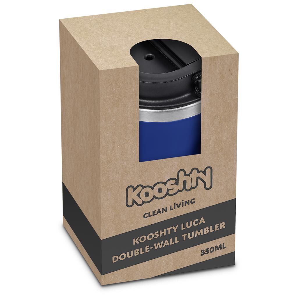 Kooshty Luca Stainless Steel & Plastic Double-Wall Tumbler – 350ml ZA Travel Mugs and Tumblers,Drinkware Mirelle Leather and Lifestyle