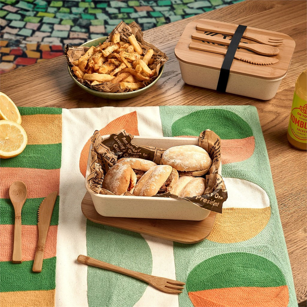 Kooshty Natura Plus Bamboo Fibre Lunch Box Set Mirelle Leather and Lifestyle
