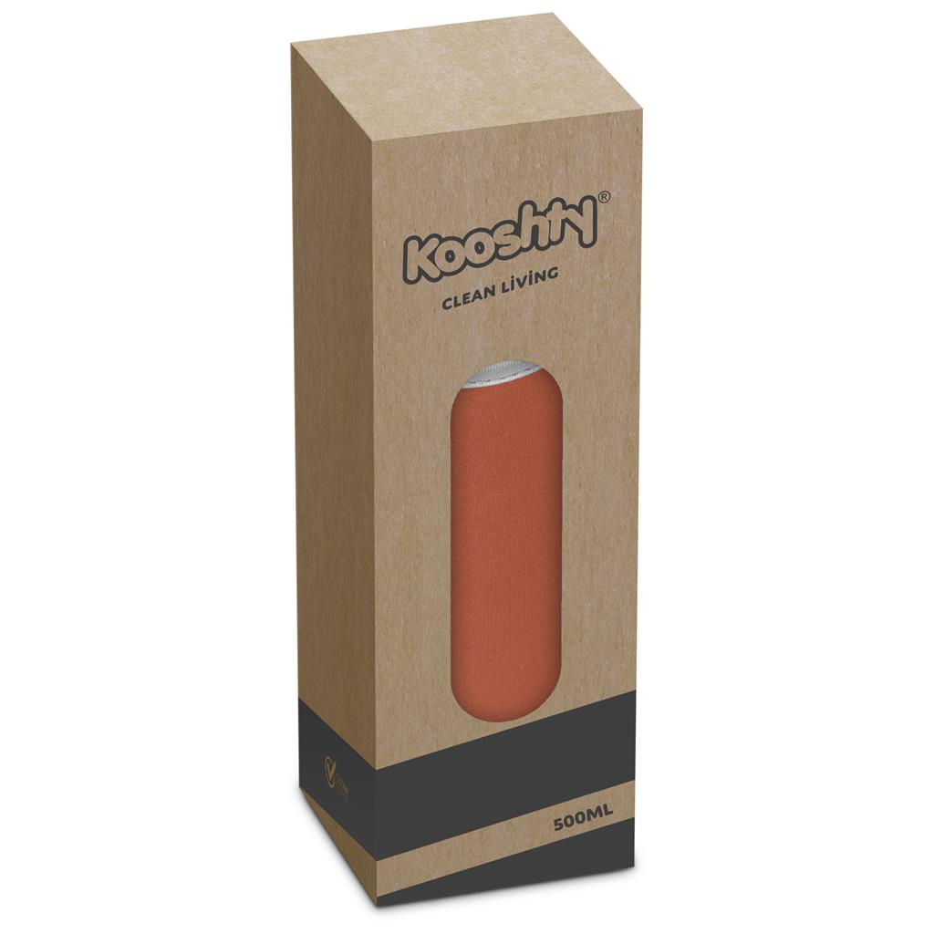 Kooshty Neo Glass Water Bottle - 500ml Mirelle Leather and Lifestyle