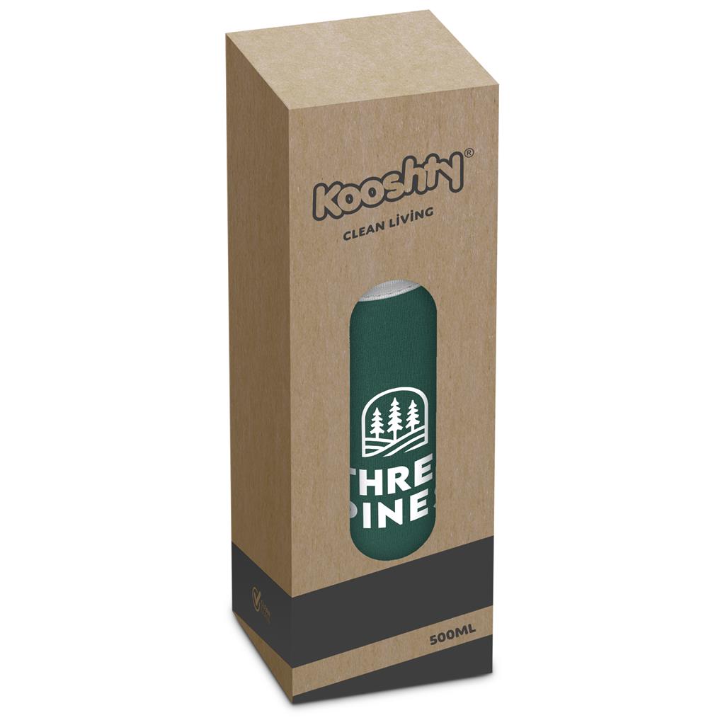 Kooshty Neo Glass Water Bottle - 500ml Mirelle Leather and Lifestyle