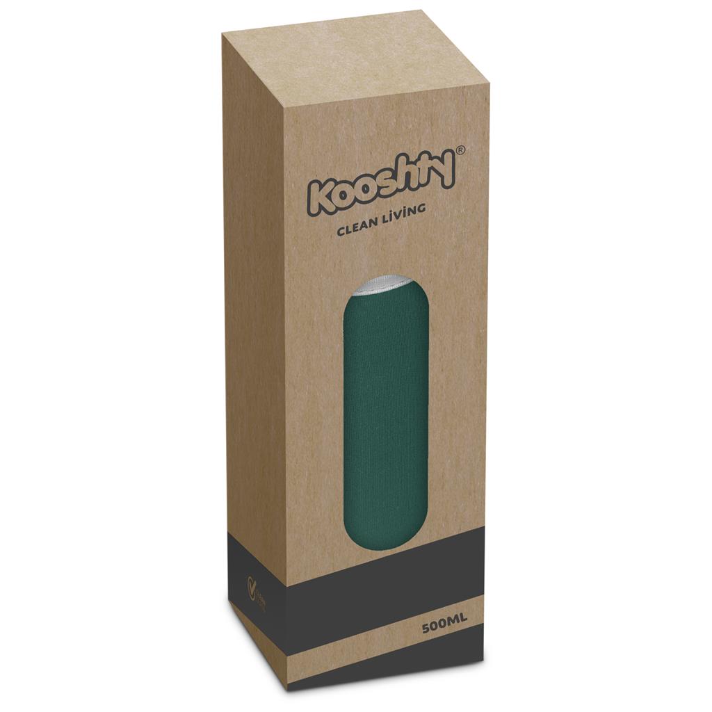 Kooshty Neo Glass Water Bottle - 500ml Mirelle Leather and Lifestyle