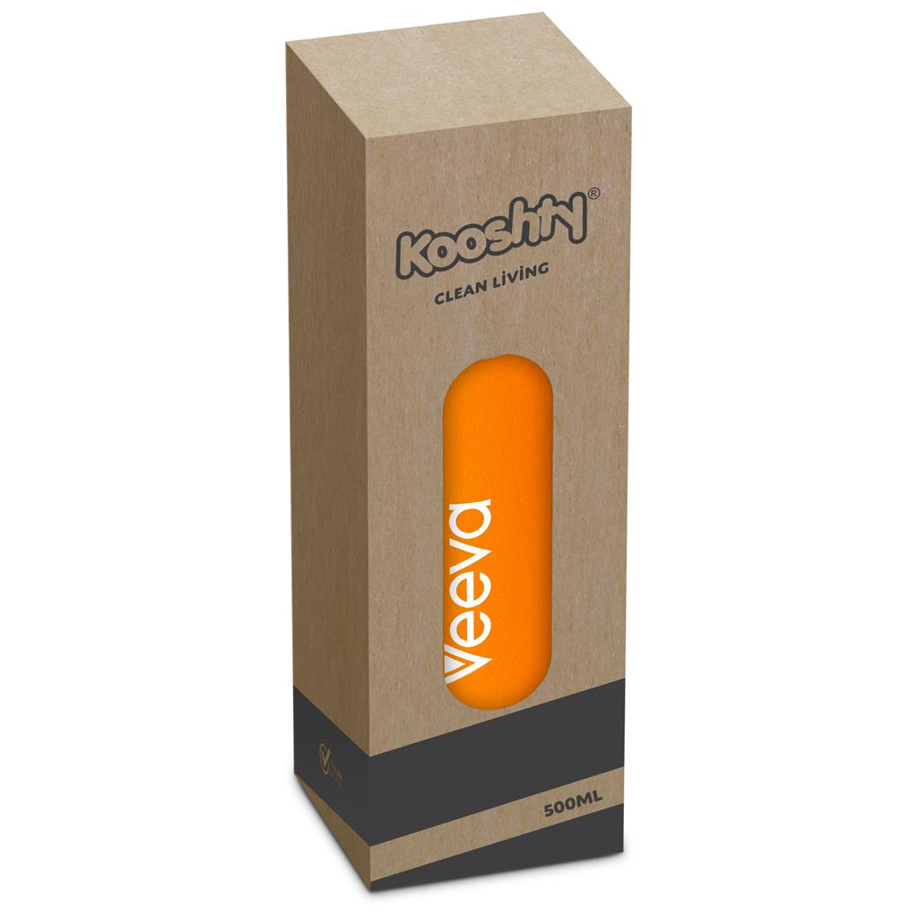 Kooshty Neo Glass Water Bottle - 500ml Mirelle Leather and Lifestyle