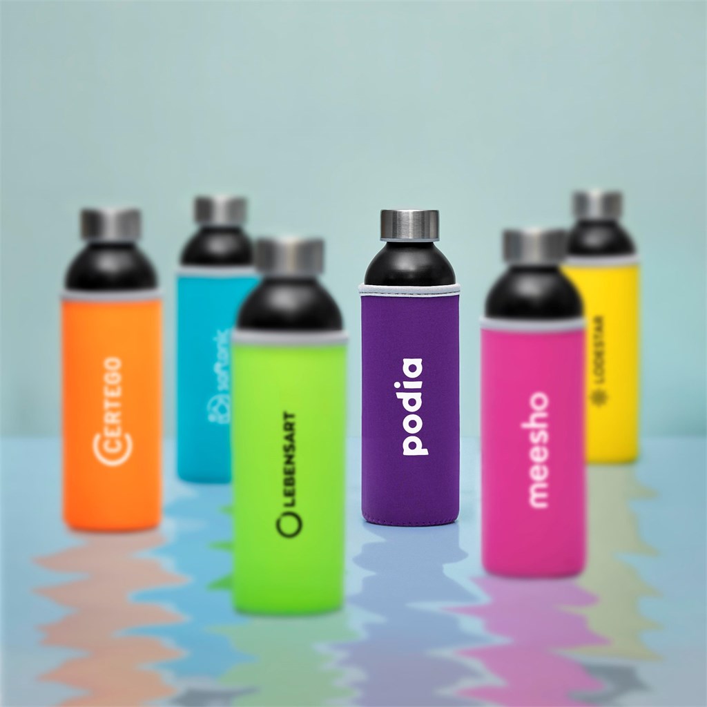 Kooshty Nostro Recycled Aluminium Water Bottle - 650ml ZA Bottles,Recycled Drinkware Mirelle Leather and Lifestyle