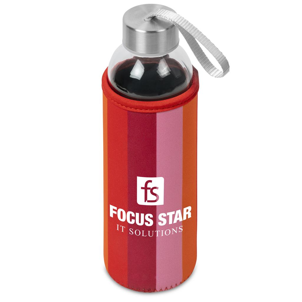 Kooshty Quirky Glass Water Bottle - 500ml Mirelle Leather and Lifestyle