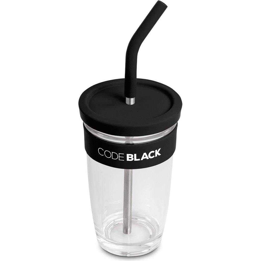 Kooshty Slurp Glass Kup & Straw - 480ML - MIRELLE Leather and Lifestyle