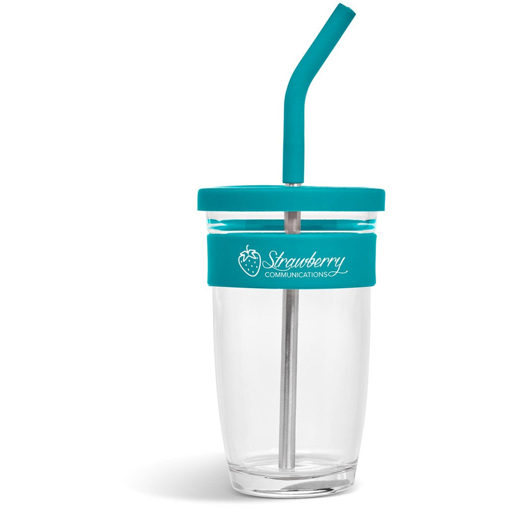 Kooshty Slurp Glass Kup & Straw - 480ML - MIRELLE Leather and Lifestyle
