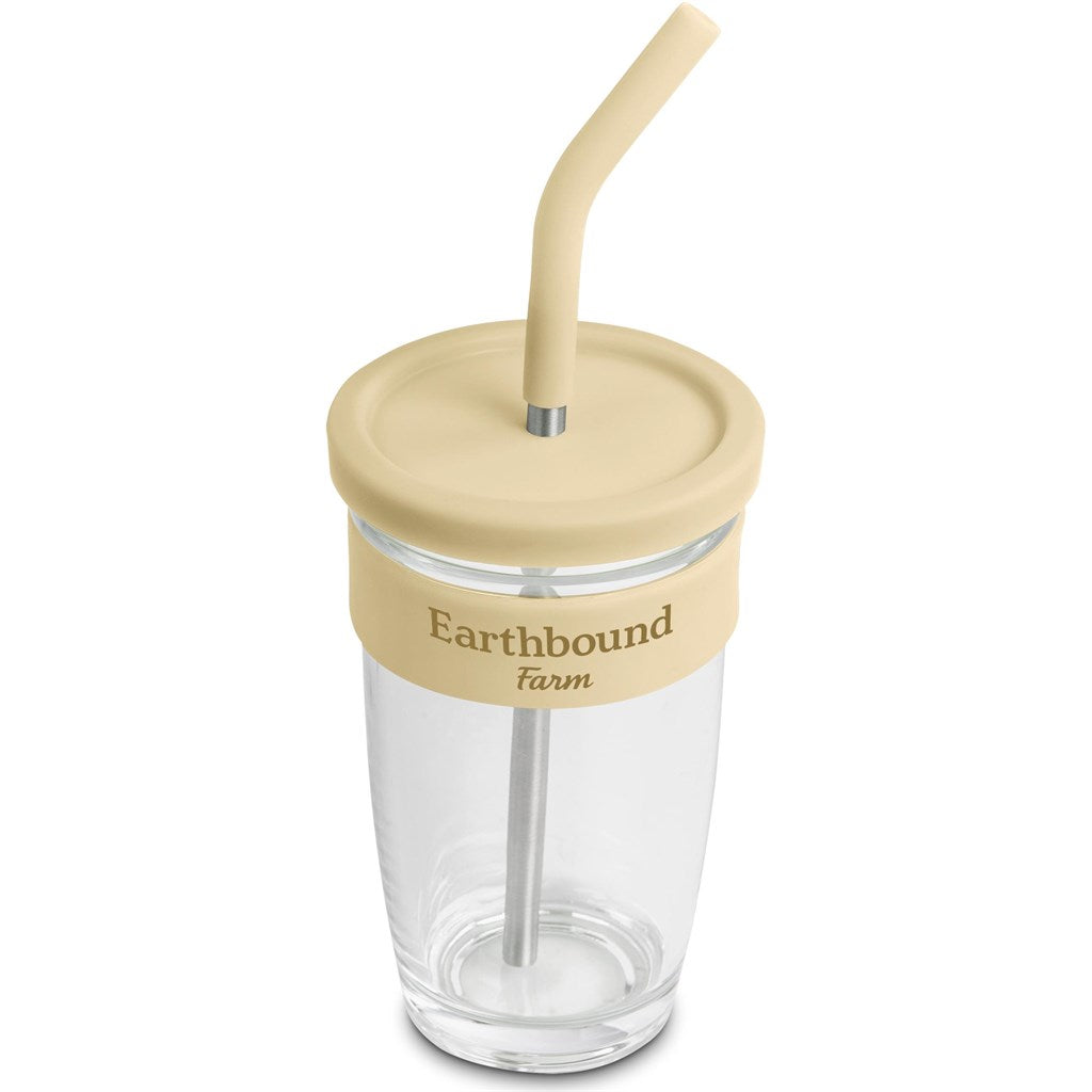 Kooshty Slurp Glass Kup & Straw - 480ML - MIRELLE Leather and Lifestyle
