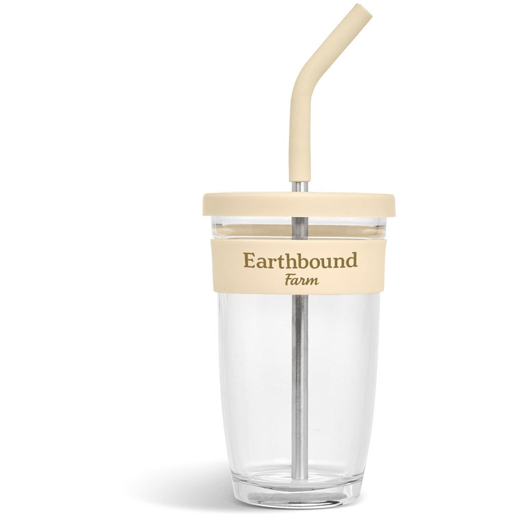 Kooshty Slurp Glass Kup & Straw - 480ML - MIRELLE Leather and Lifestyle