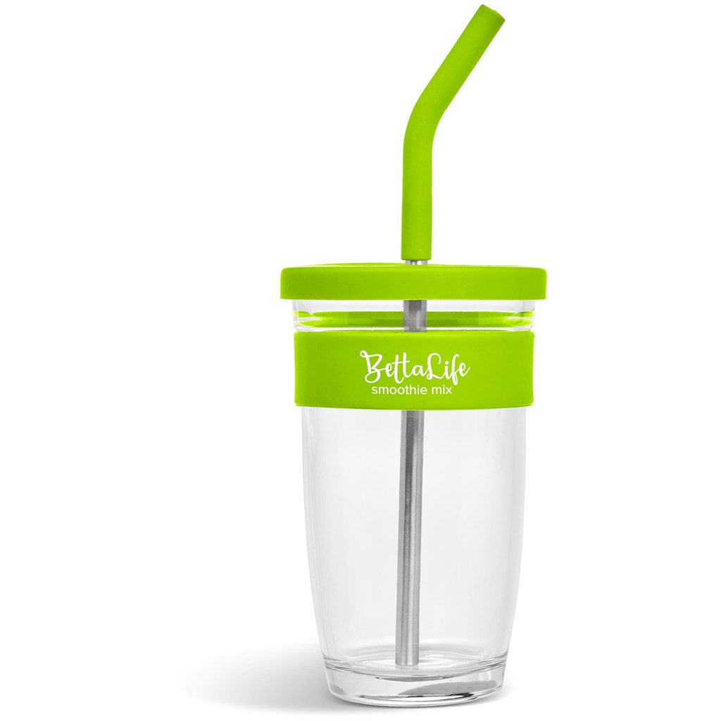 Kooshty Slurp Glass Kup & Straw - 480ML - MIRELLE Leather and Lifestyle