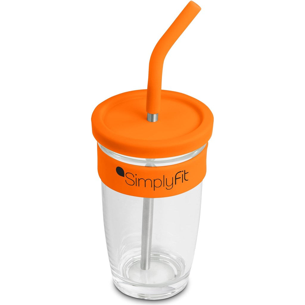 Kooshty Slurp Glass Kup & Straw - 480ML - MIRELLE Leather and Lifestyle