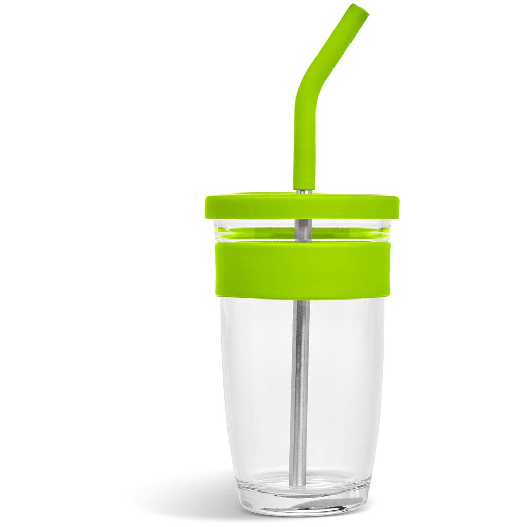 Kooshty Slurp Glass Kup & Straw - 480ML - MIRELLE Leather and Lifestyle