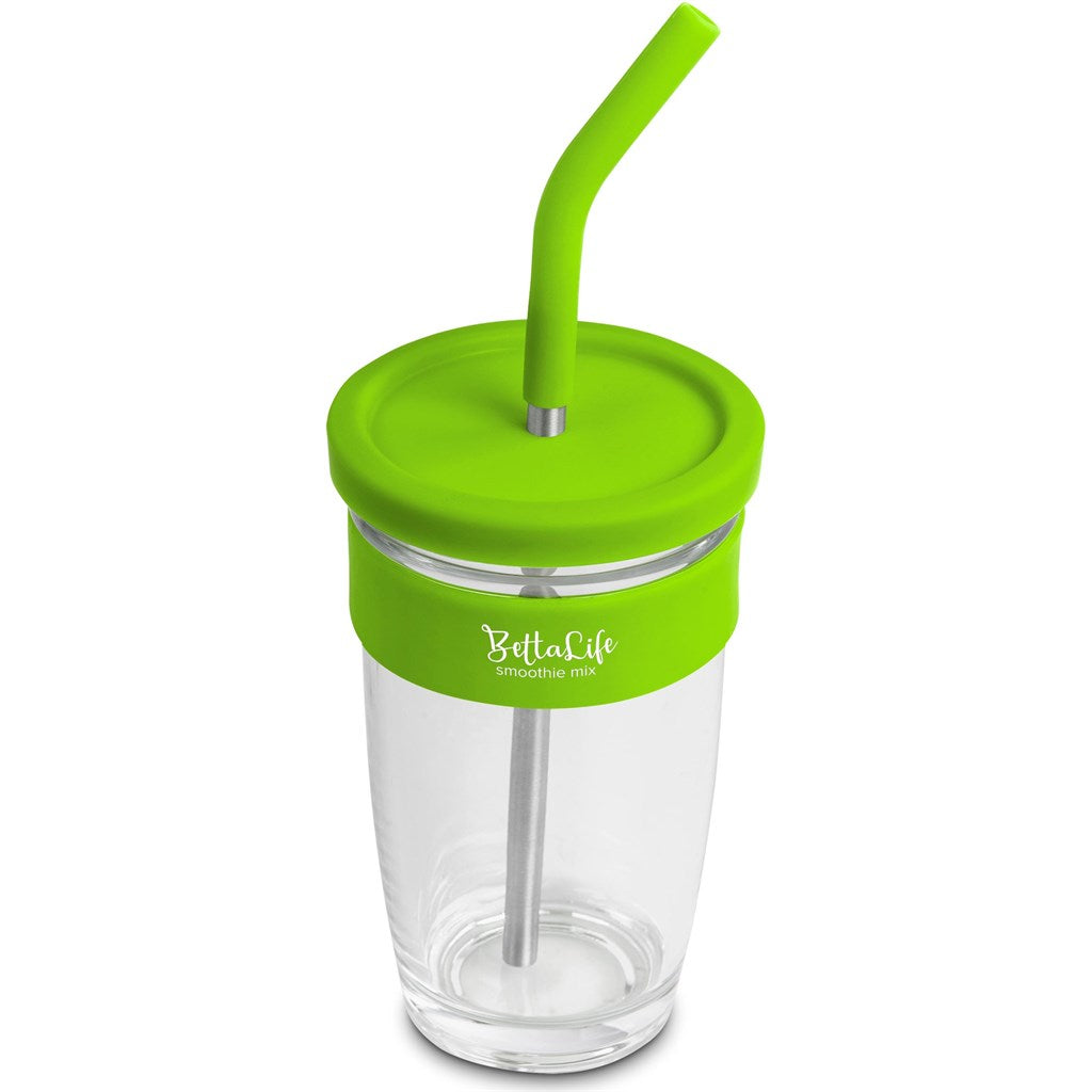 Kooshty Slurp Glass Kup & Straw - 480ML - MIRELLE Leather and Lifestyle