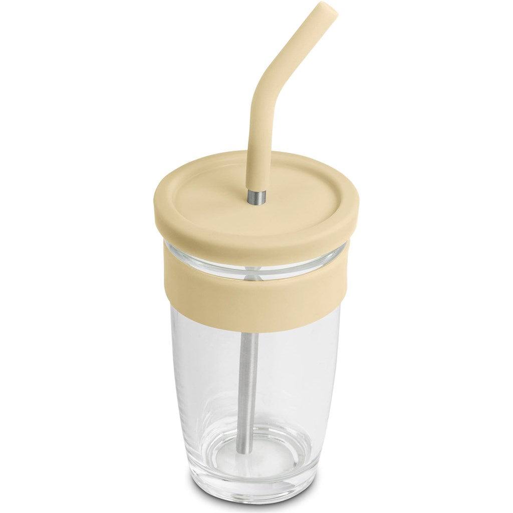 Kooshty Slurp Glass Kup & Straw - 480ML - MIRELLE Leather and Lifestyle
