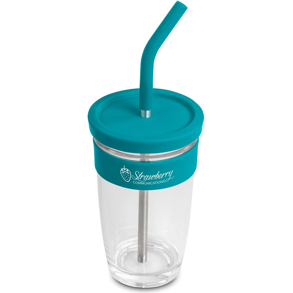Kooshty Slurp Glass Kup & Straw - 480ML - MIRELLE Leather and Lifestyle