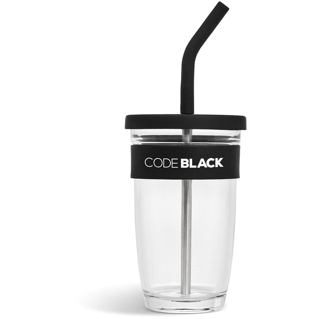 Kooshty Slurp Glass Kup & Straw - 480ML - MIRELLE Leather and Lifestyle