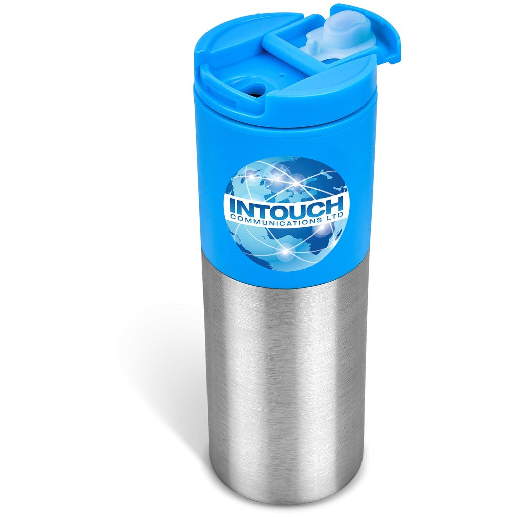 Kooshty Typhoon Stainless Steel & Plastic Double-Wall Tumbler - 450ml ZA Travel Mugs and Tumblers,Drinkware Ideas,Ideas for School,Full-Wrap UV Bottles Mirelle Leather and Lifestyle