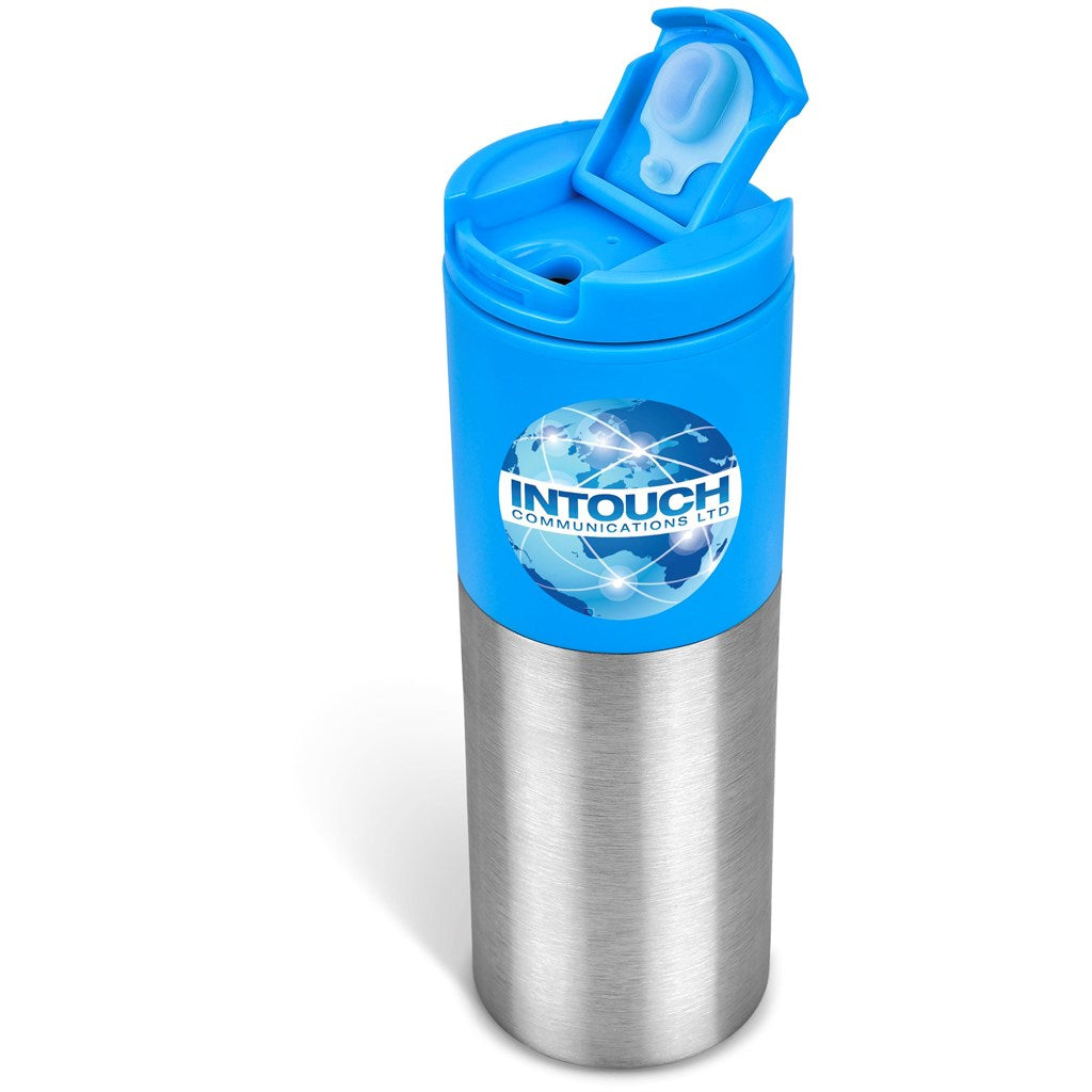 Kooshty Typhoon Stainless Steel & Plastic Double-Wall Tumbler - 450ml ZA Travel Mugs and Tumblers,Drinkware Ideas,Ideas for School,Full-Wrap UV Bottles Mirelle Leather and Lifestyle