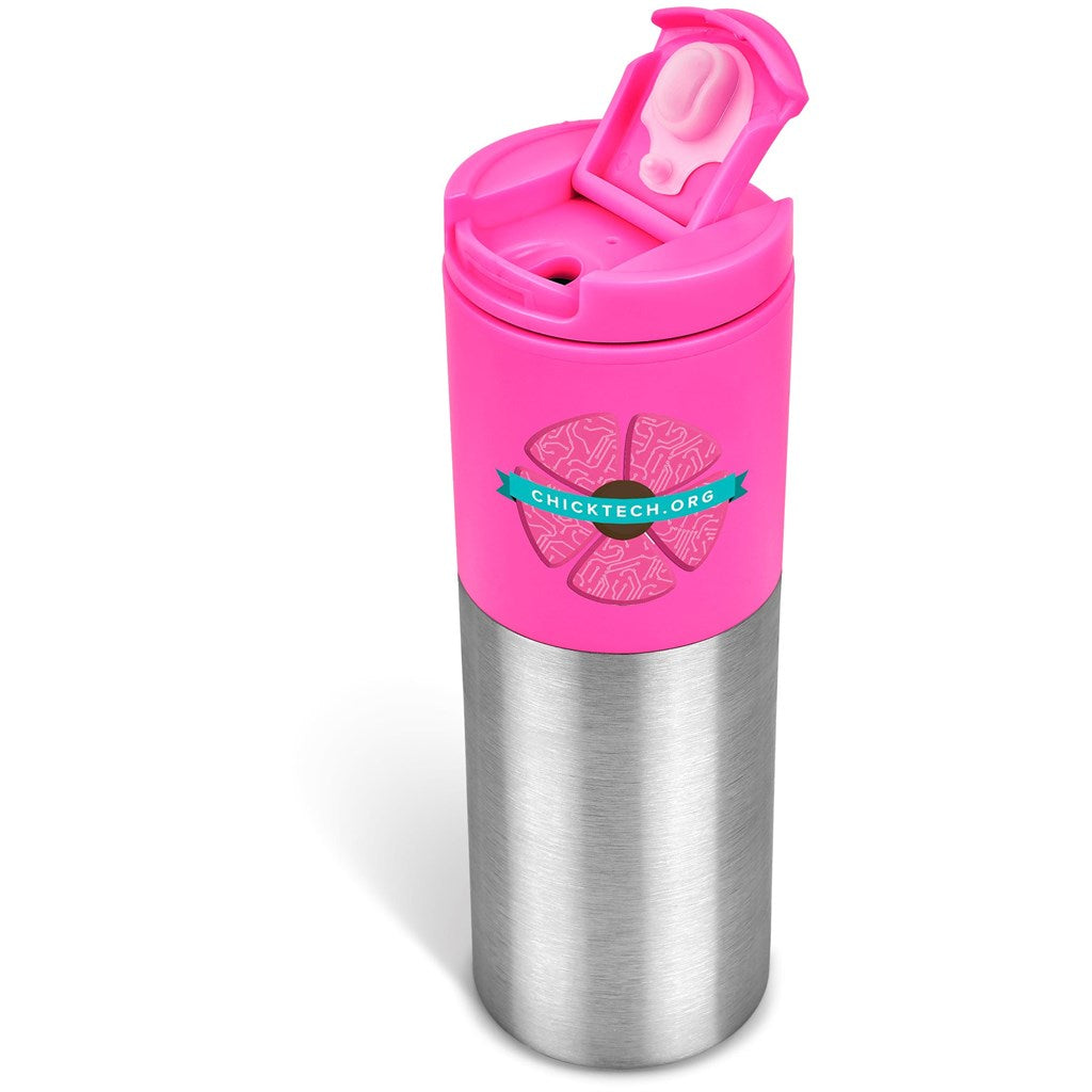 Kooshty Typhoon Stainless Steel & Plastic Double-Wall Tumbler - 450ml ZA Travel Mugs and Tumblers,Drinkware Ideas,Ideas for School,Full-Wrap UV Bottles Mirelle Leather and Lifestyle