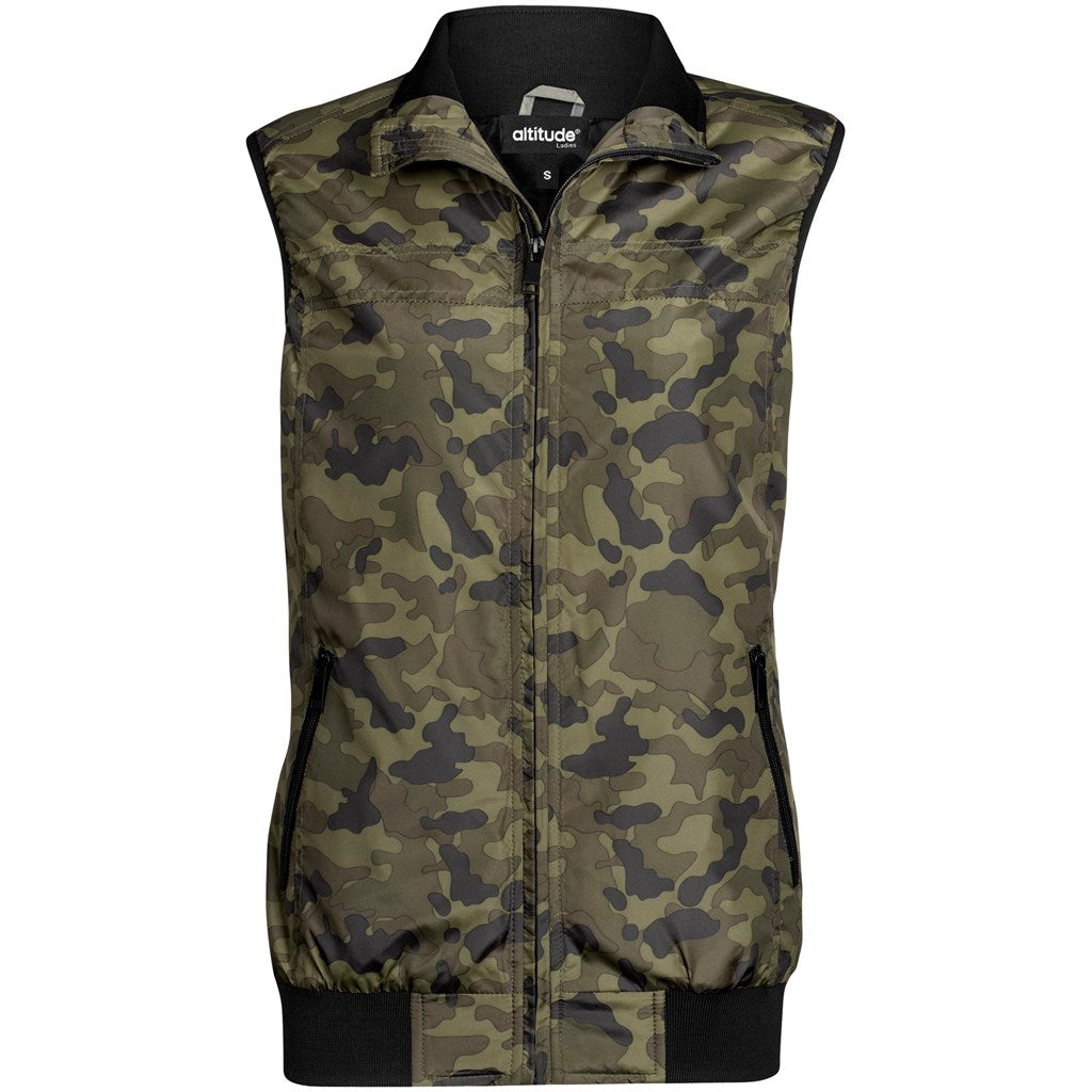 Ladies Colorado Bodywarmer - Camouflage Mirelle Leather and Lifestyle
