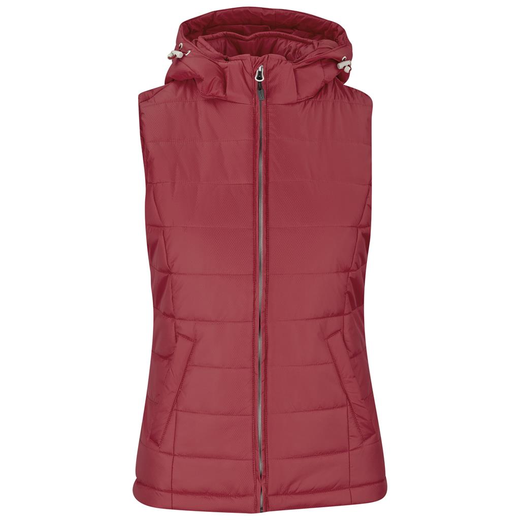 Ladies Evolution Bodywarmer - Red Mirelle Leather and Lifestyle