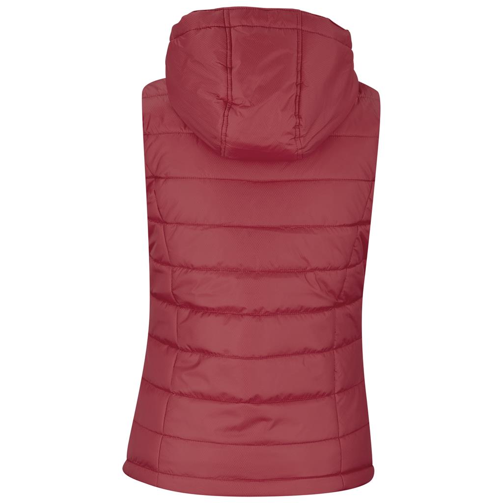 Ladies Evolution Bodywarmer - Red Mirelle Leather and Lifestyle