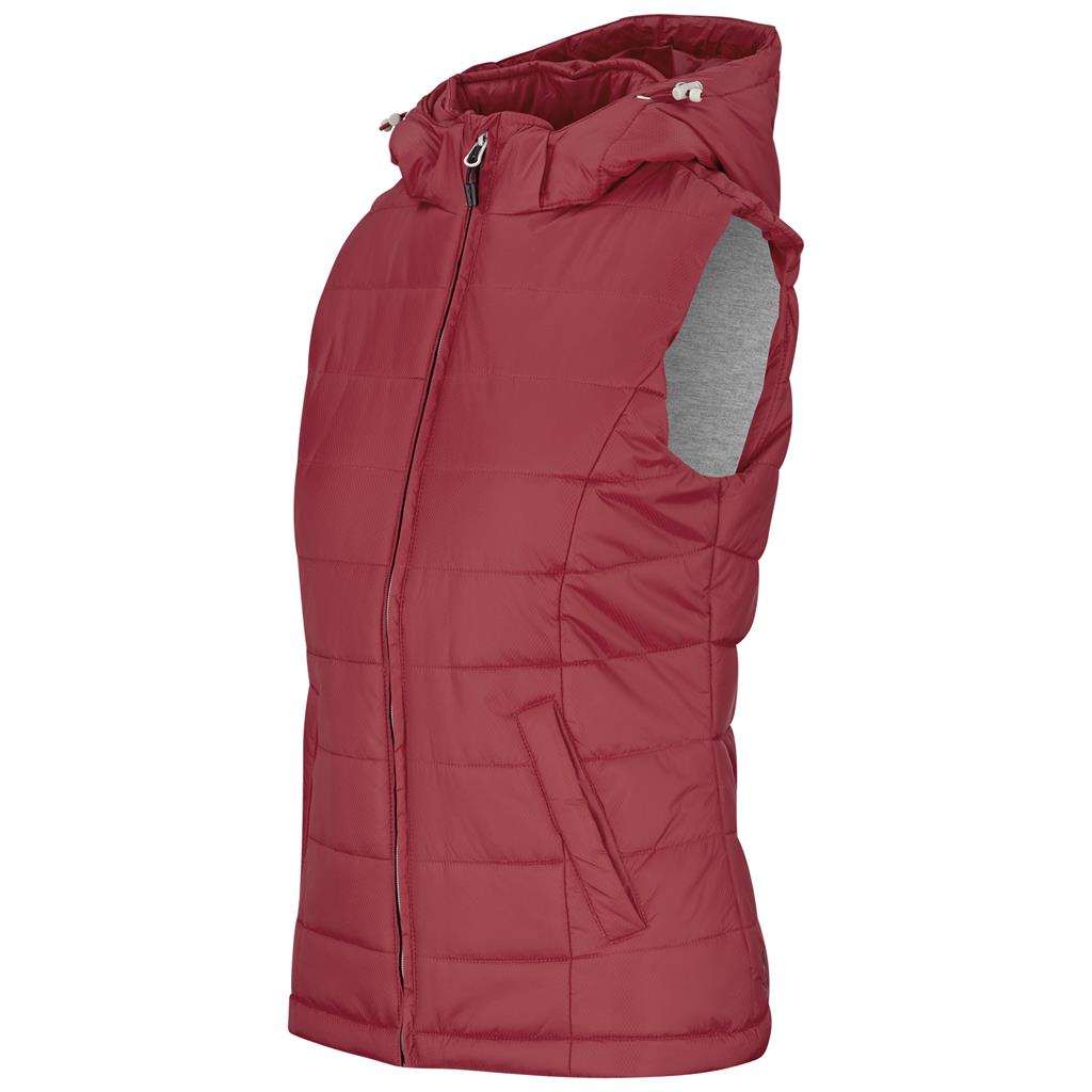 Ladies Evolution Bodywarmer - Red Mirelle Leather and Lifestyle
