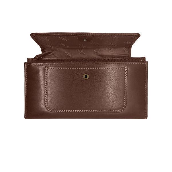 ladies-genuine-leather-purse-with-press-button-closure-brown-south-africa-mirelle-leather-and-lifestyle-2 - South Africa - Mirelle Leather and Lifestyle