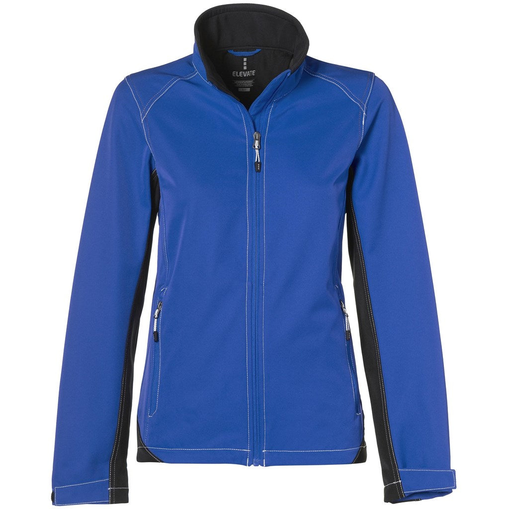 Ladies Iberico Softshell Jacket - Blue Mirelle Leather and Lifestyle