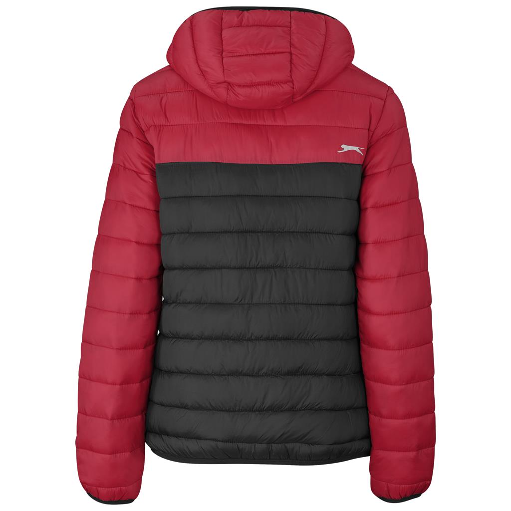 Ladies Kyoto Two-Tone Jacket - Black Red Mirelle Leather and Lifestyle