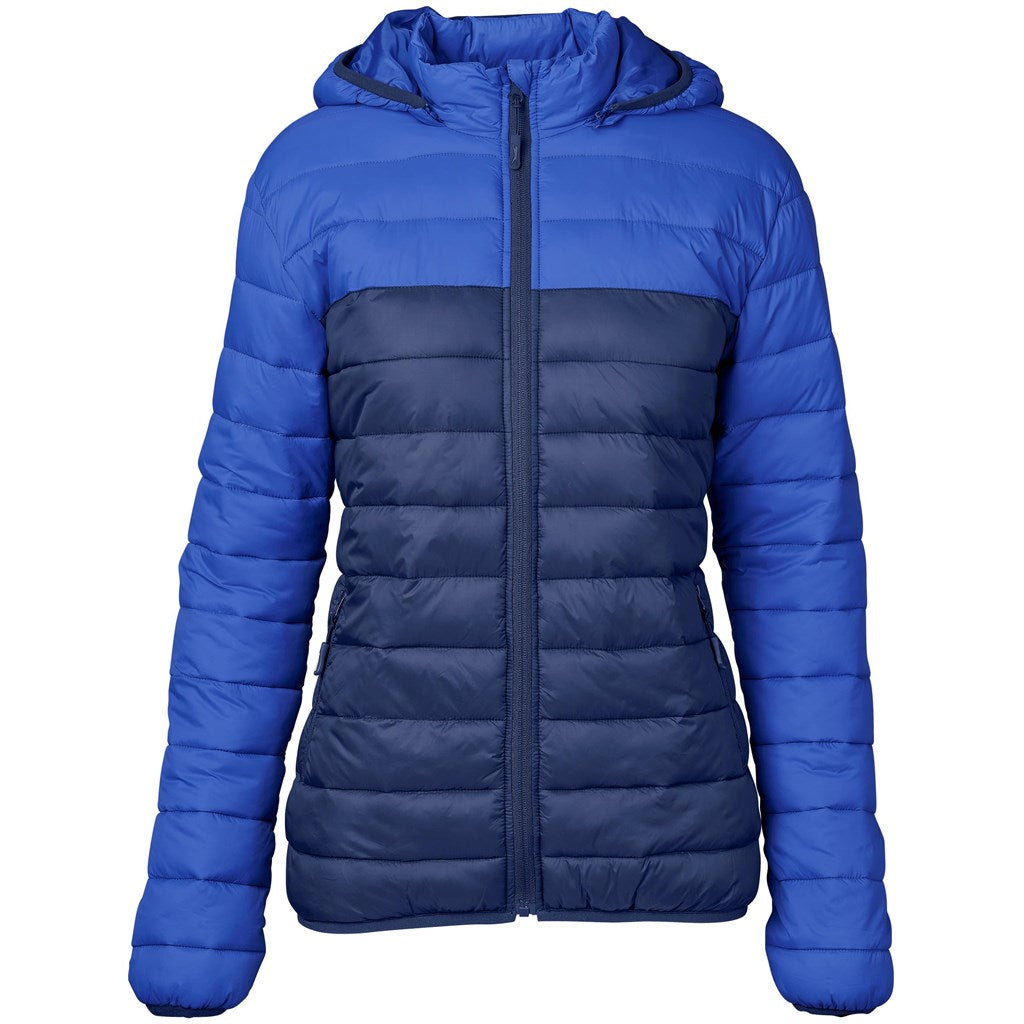 Ladies Kyoto Two-Tone Jacket - Navy Mirelle Leather and Lifestyle