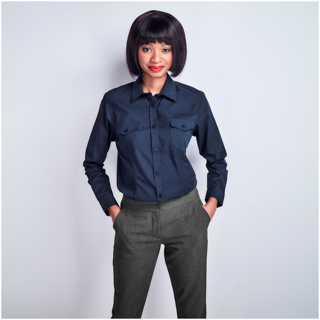Ladies Long Sleeve Kensington Shirt - South Africa - Mirelle Leather and Lifestyle