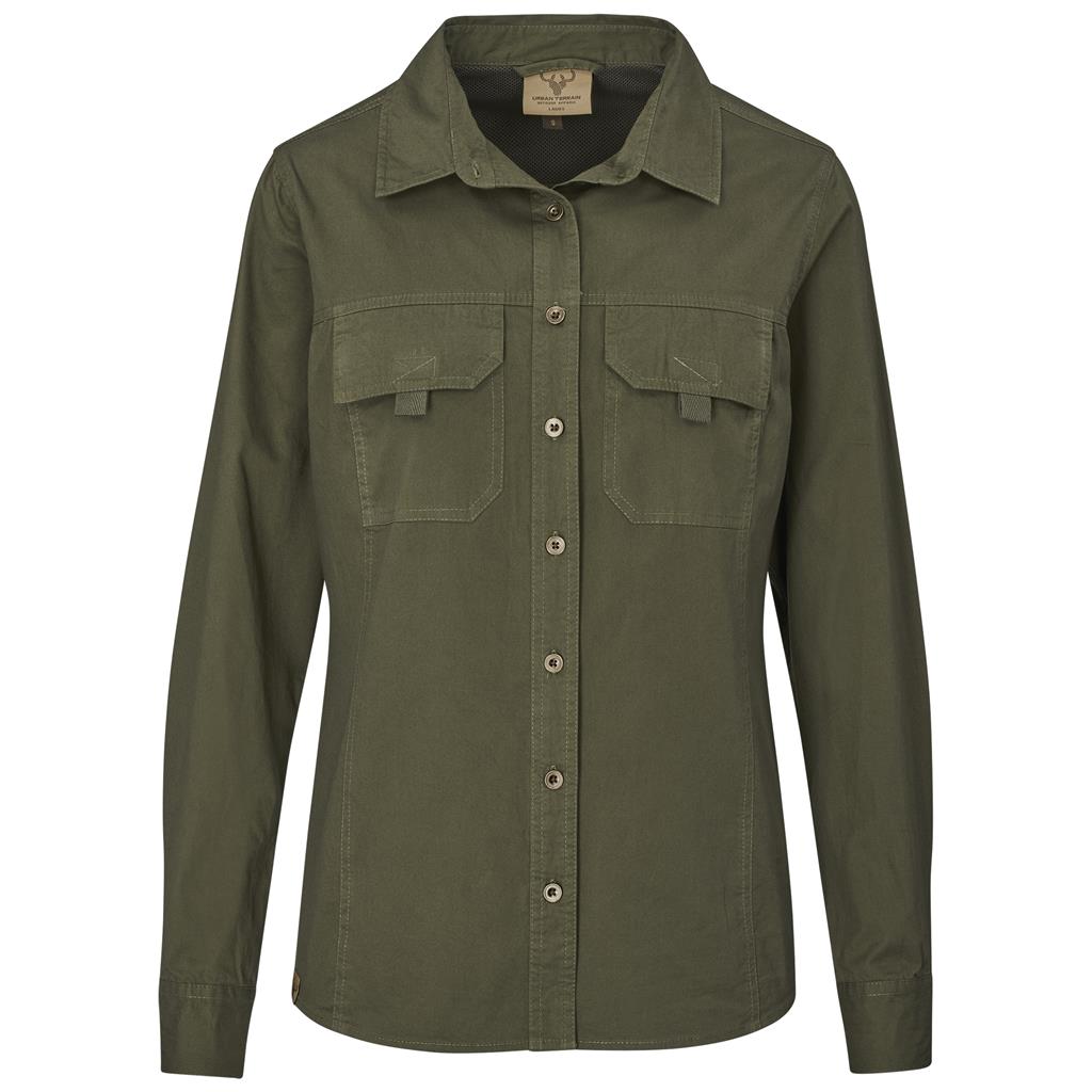 Ladies Long Sleeve Mawenzi Twill Shirt - South Africa - Mirelle Leather and Lifestyle