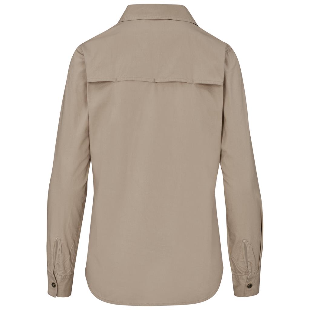 Ladies Long Sleeve Mawenzi Twill Shirt - South Africa - Mirelle Leather and Lifestyle