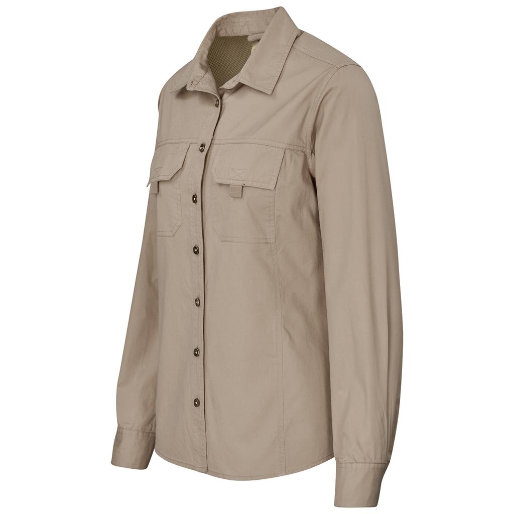 Ladies Long Sleeve Mawenzi Twill Shirt - South Africa - Mirelle Leather and Lifestyle