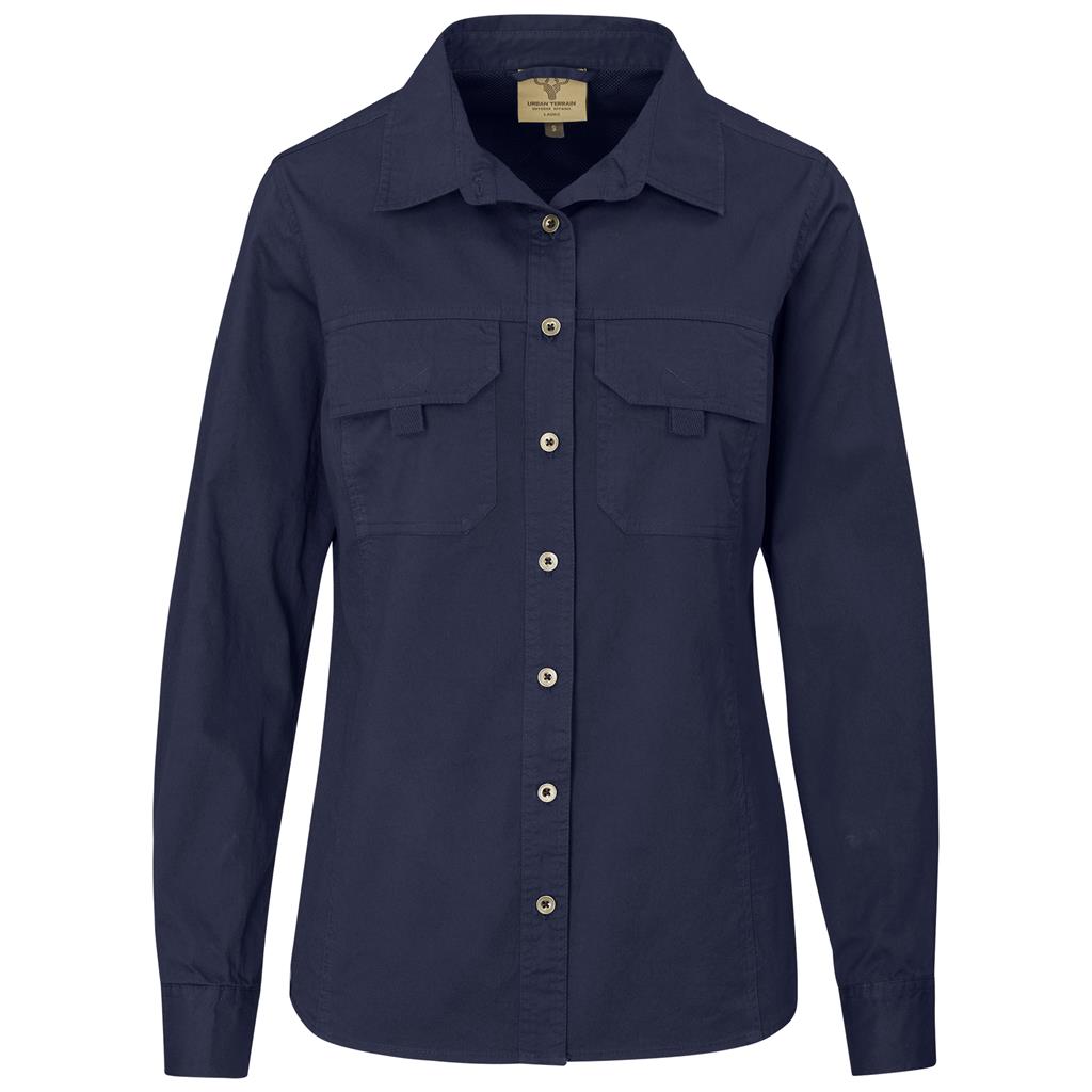 Ladies Long Sleeve Mawenzi Twill Shirt - South Africa - Mirelle Leather and Lifestyle