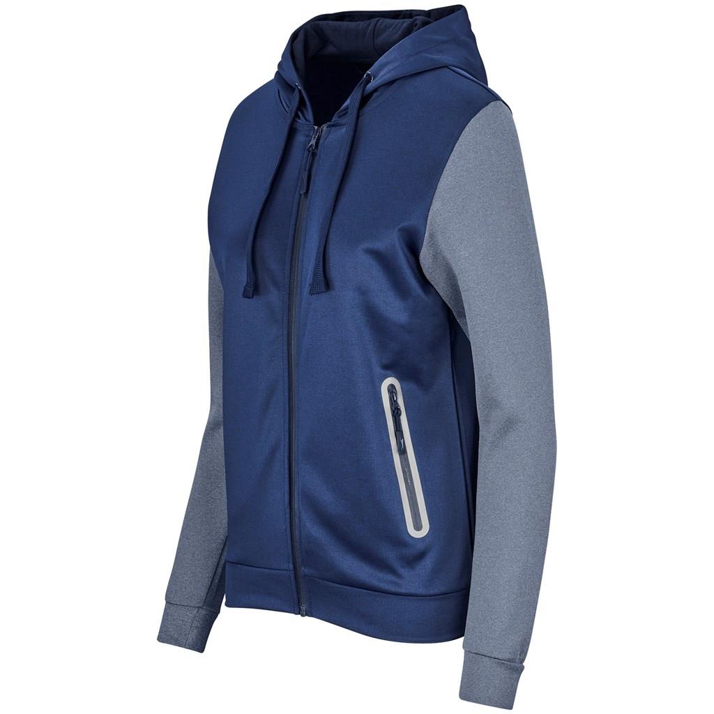 Ladies Maxx Jacket - Blue Mirelle Leather and Lifestyle