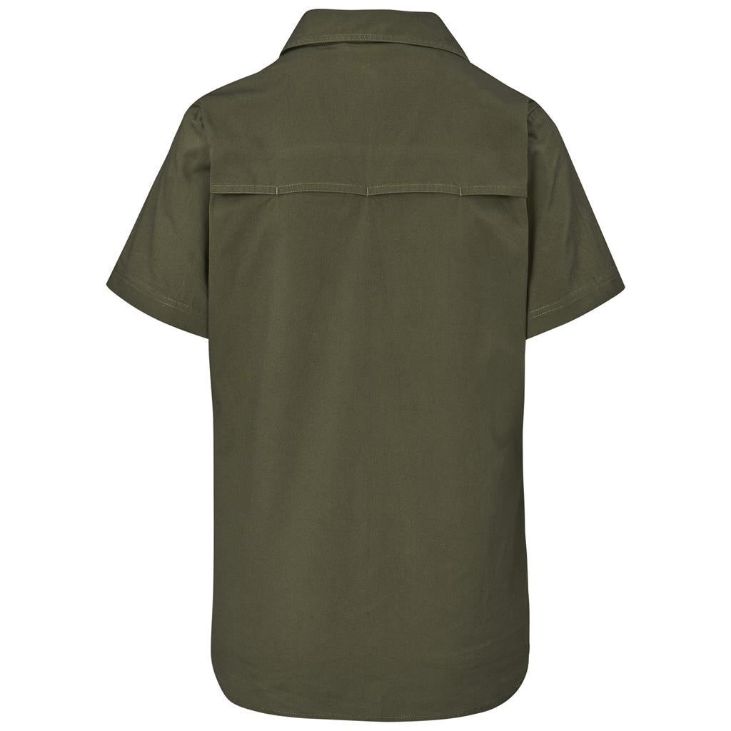 Ladies Short Sleeve Mawenzi Twill Shirt - South Africa - Mirelle Leather and Lifestyle