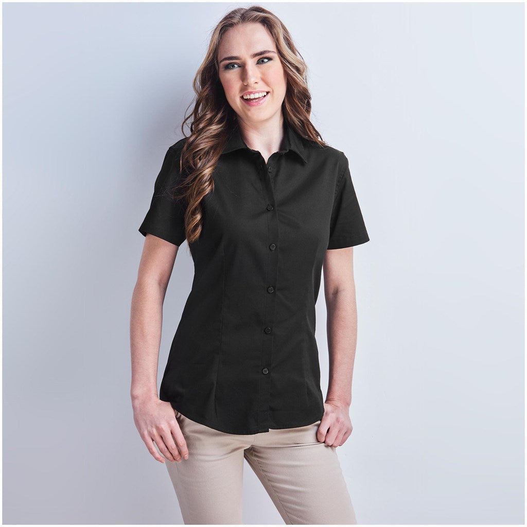 Ladies Short Sleeve Milano Shirt - South Africa - Mirelle Leather and Lifestyle