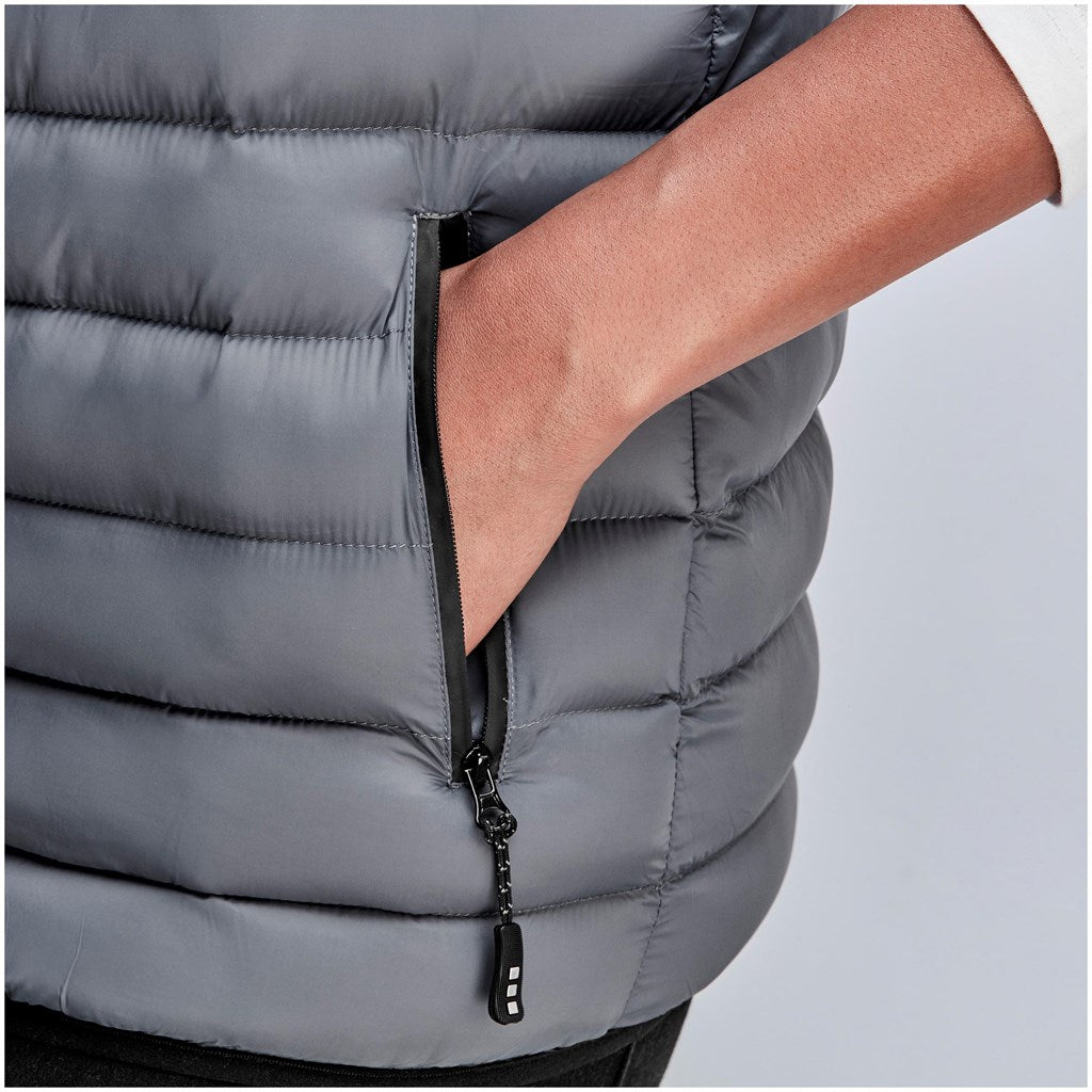 Ladies Utah Bodywarmer - Dark Grey Mirelle Leather and Lifestyle