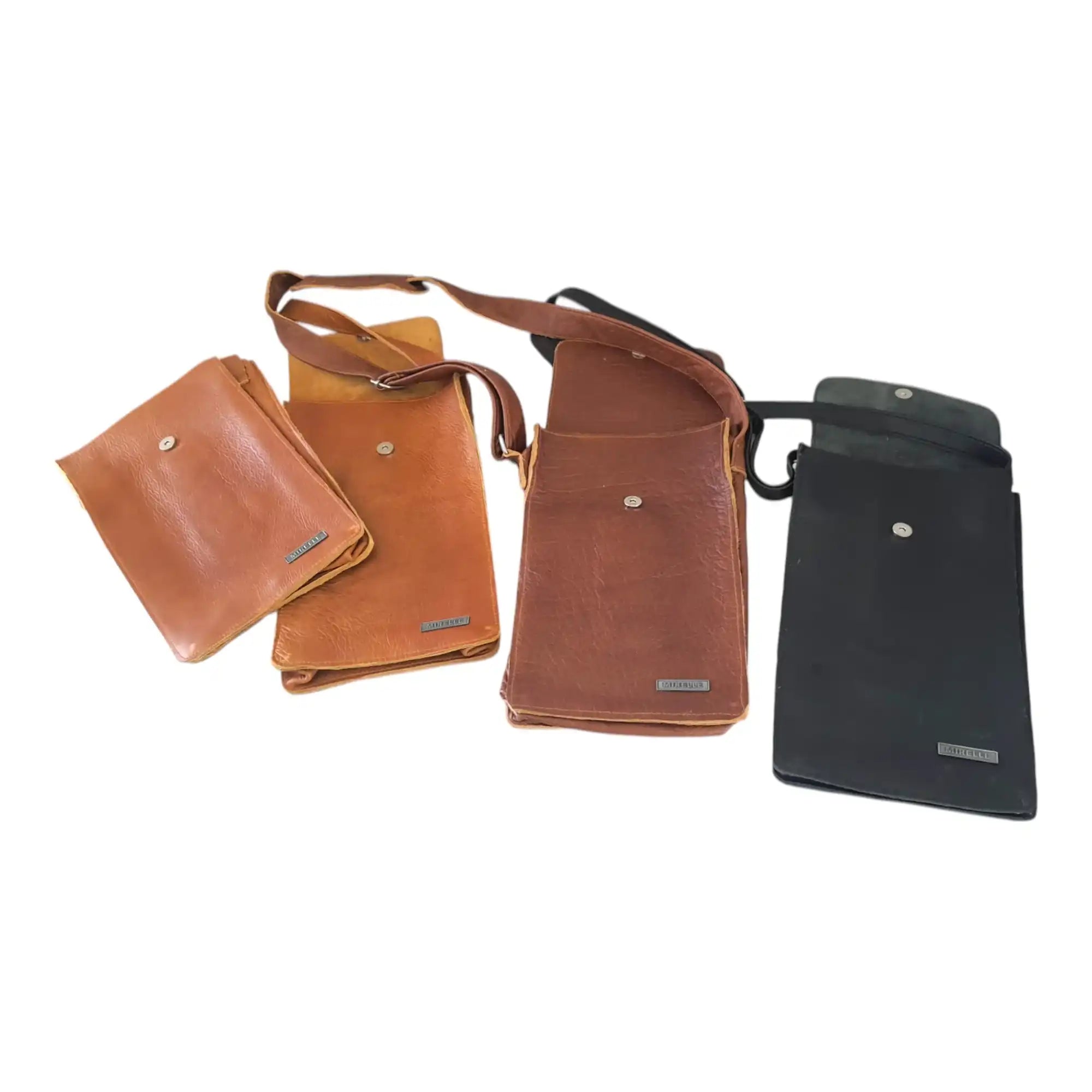 Leather 2 Bottle Sling Carrier Bag | MIRELLE ZA Food & Beverage Carriers Mirelle Leather and Lifestyle