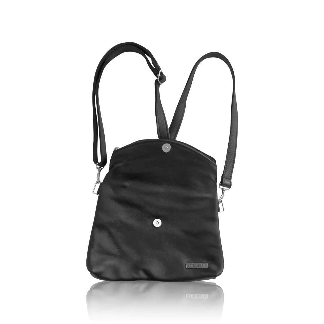 Leather 3-Way Convertible Backpack | Messenger Handbag - MIRELLE ZA Backpack Mirelle Leather and Lifestyle