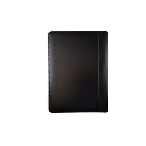 Leather A5 Folder with Notepad - Pen Loop - Pockets - Black | MIRELLE ZA Folder Mirelle Leather and Lifestyle